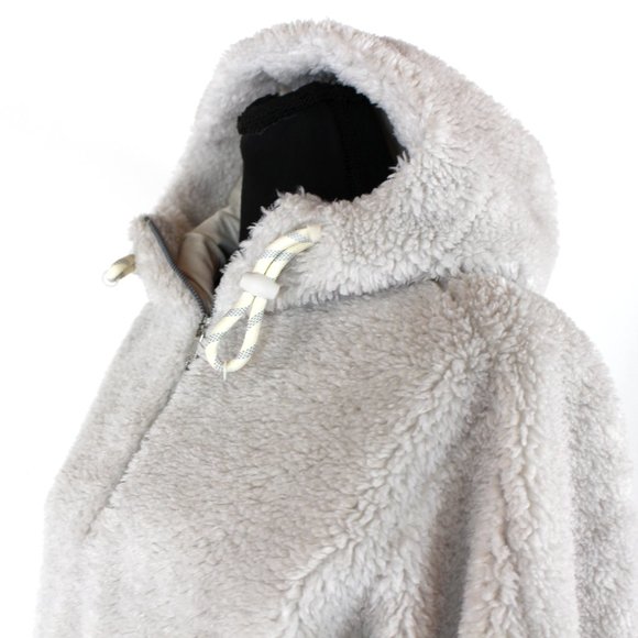 Lululemon Oh So Sherpa Half Zip Trench Hoodie Pullover 4 Kangaroo Pocket Jacket - Picture 4 of 9